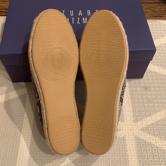 Stuart Weitzman Natural Buck Molorru Snake Print Sneaker Shoes - Picture 5 of 5